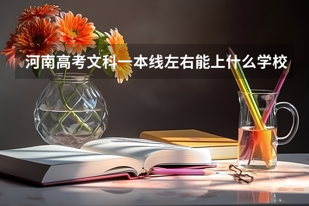 河南高考文科一本线左右能上什么学校？