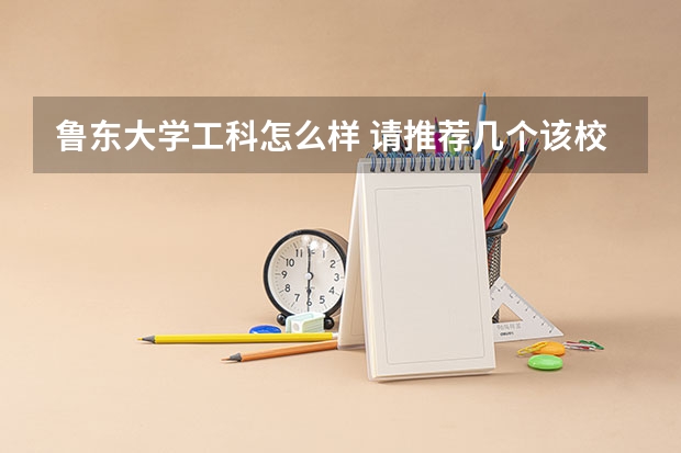 鲁东大学工科怎么样 请推荐几个该校的工科专业