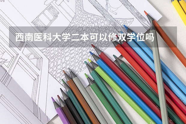 西南医科大学二本可以修双学位吗