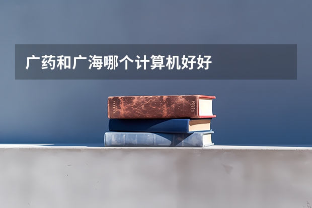 广药和广海哪个计算机好好