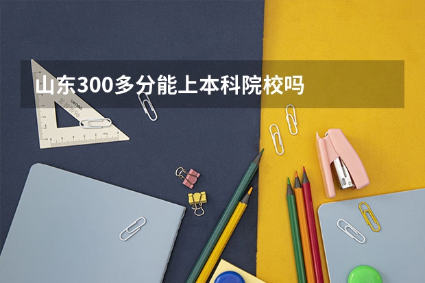 山东300多分能上本科院校吗