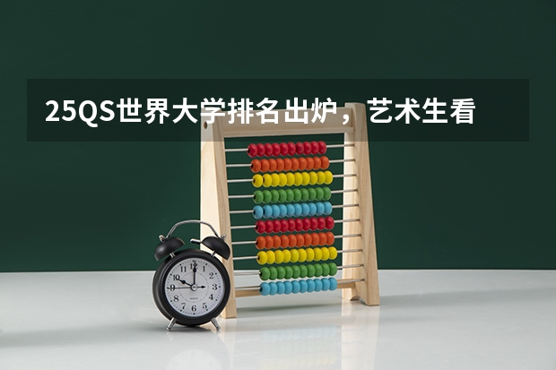 25QS世界大学排名出炉，艺术生看榜指南 服装设计专业大学世界排名