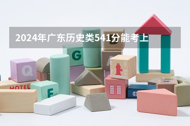 2024年广东历史类541分能考上什么大学?