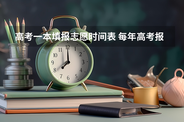 高考一本填报志愿时间表 每年高考报志愿的时间