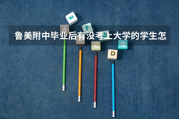 鲁美附中毕业后有没考上大学的学生怎么办?