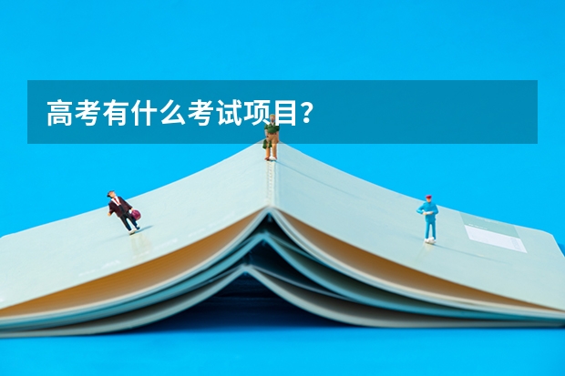 高考有什么考试项目?