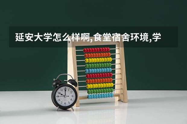 延安大学怎么样啊,食堂宿舍环境,学习氛围?