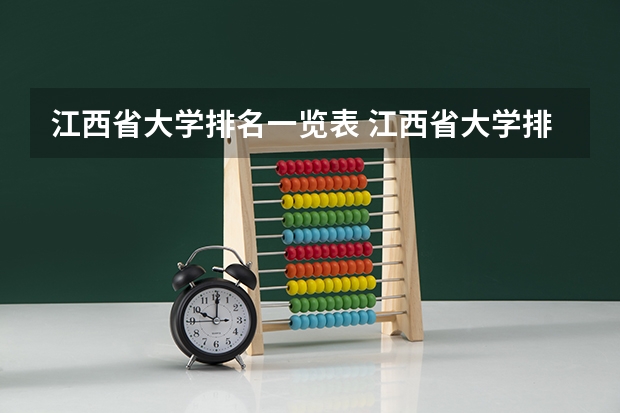 江西省大学排名一览表 江西省大学排名一览表
