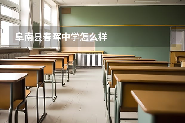 阜南县春晖中学怎么样