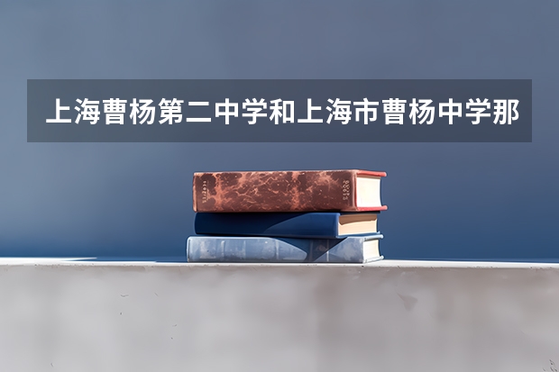 上海曹杨第二中学和上海市曹杨中学那个好 上海市曹杨中学的师资力量