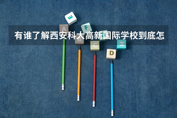 有谁了解西安科大高新国际学校到底怎么样呢？