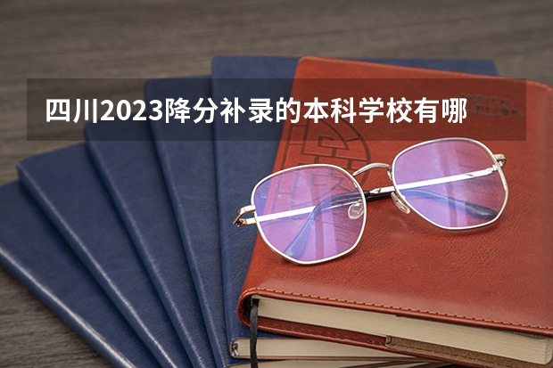 四川2023降分补录的本科学校有哪些