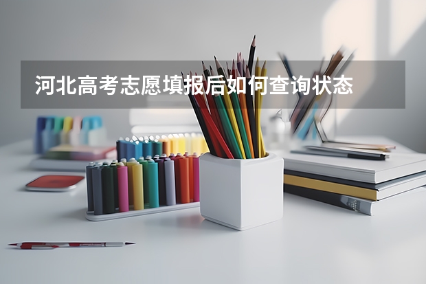 河北高考志愿填报后如何查询状态