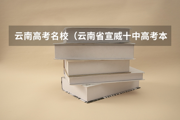 云南高考名校(云南省宣威十中高考本科升学率)