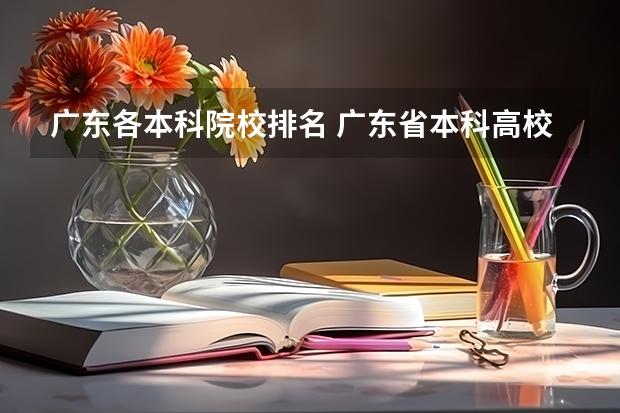 广东各本科院校排名 广东省本科高校排名