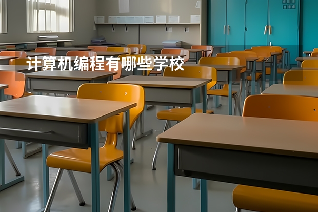 计算机编程有哪些学校