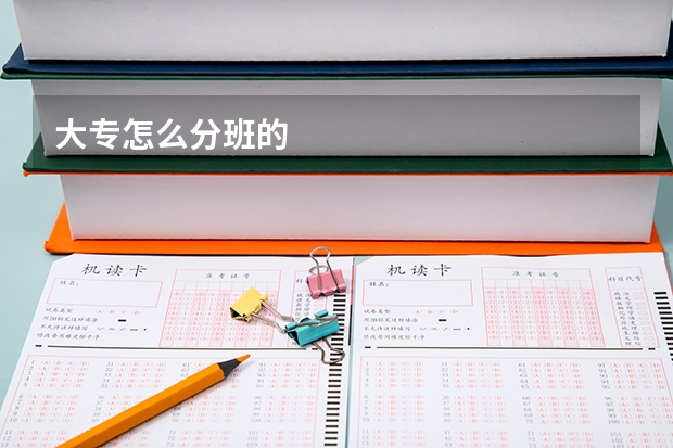 大专怎么分班的