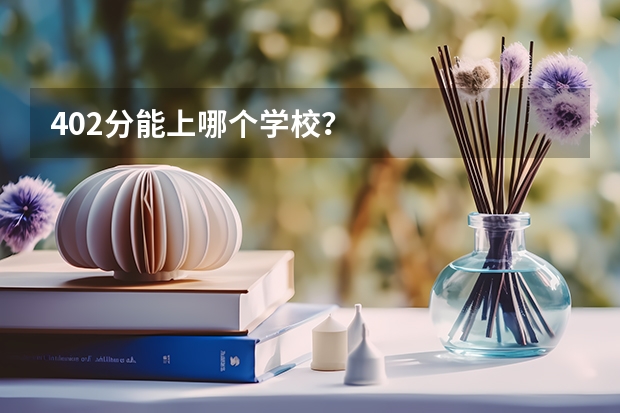 402分能上哪个学校？