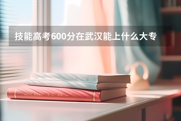 技能高考600分在武汉能上什么大专