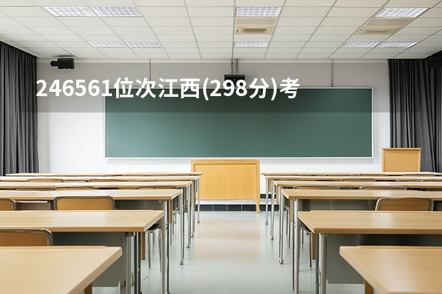 246561位次江西(298分)考生适合报哪个专科学校