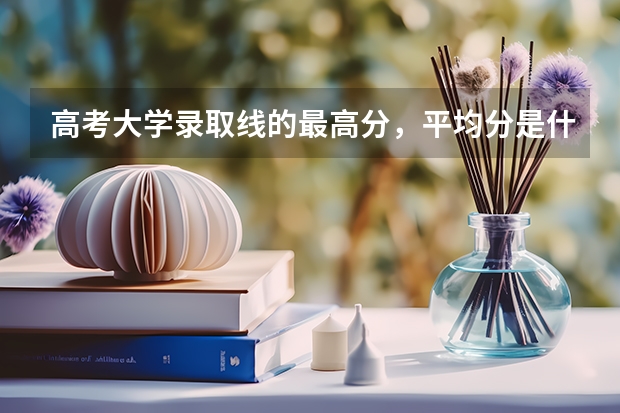 高考大学录取线的最高分，平均分是什么意思