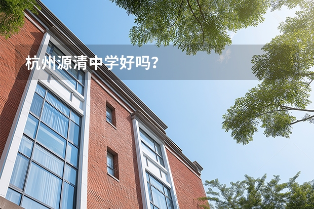 杭州源清中学好吗？