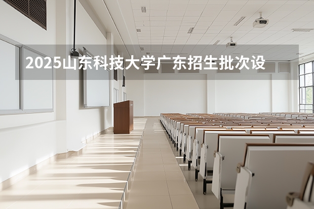 2025山东科技大学广东招生批次设置及招生专业目录