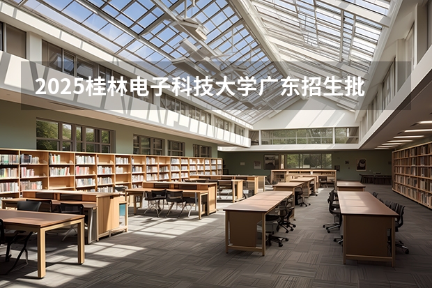 2025桂林电子科技大学广东招生批次设置及招生专业目录