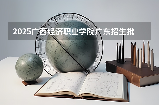2025广西经济职业学院广东招生批次设置及招生专业目录