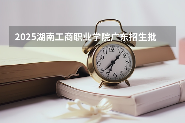 2025湖南工商职业学院广东招生批次设置及招生专业目录