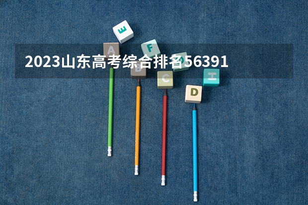 2023山东高考综合排名563917的考生报什么大学 往年录取分数线一览