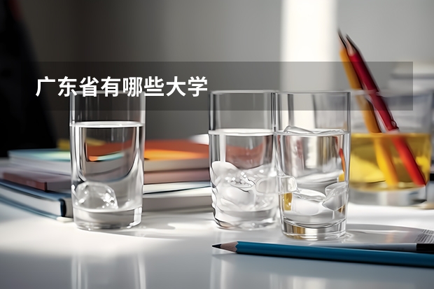 广东省有哪些大学