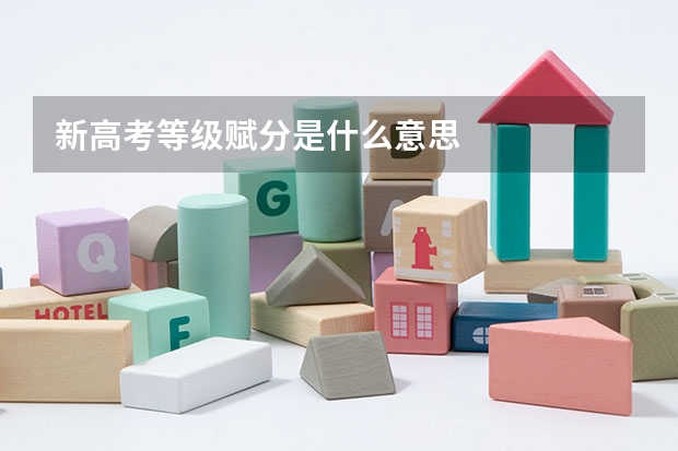 新高考等级赋分是什么意思