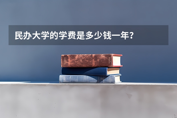 民办大学的学费是多少钱一年？