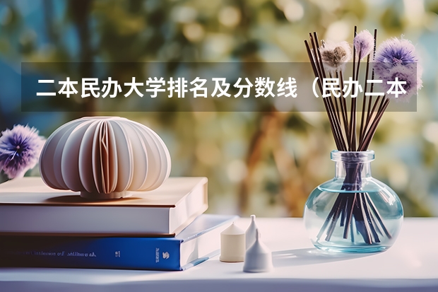 二本民办大学排名及分数线（民办二本院校排名及分数线）