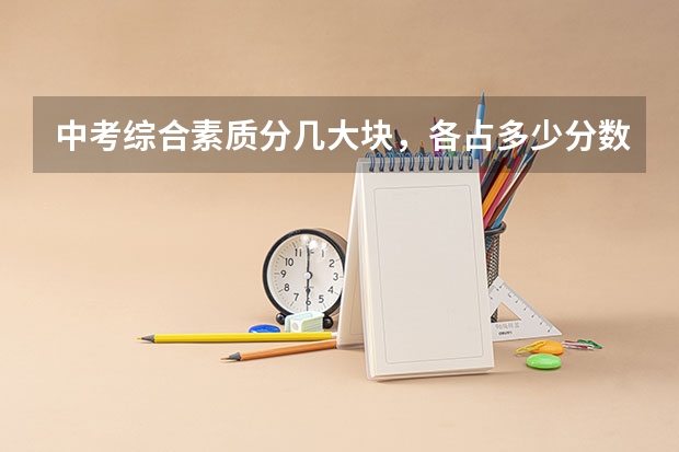 中考综合素质分几大块，各占多少分数呢？