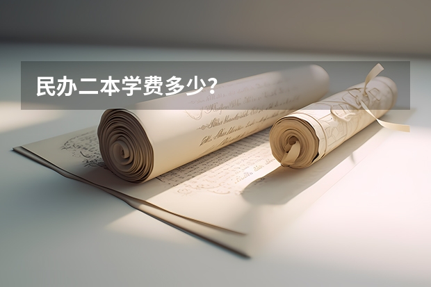 民办二本学费多少？